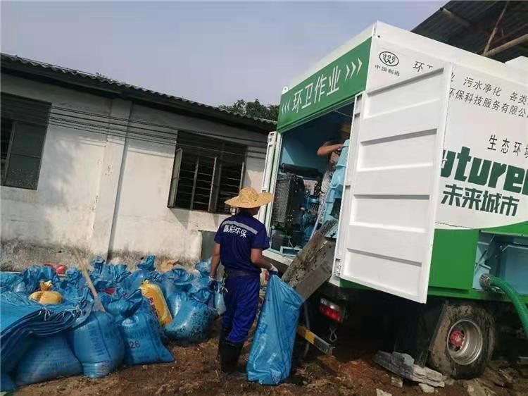 百色工业污泥压干处理